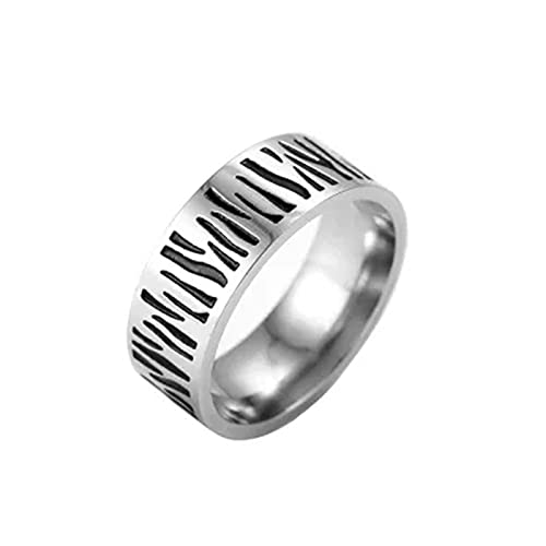 FLQWLL Anillo De Nudo Celta Vikingo Símbolos De Runas Nórdicas De Acero Inoxidable Anillo De Boda Celta Pagano Moda Retro Rayas Vikingas Joyería De Las Mujeres De Los Hombres,11