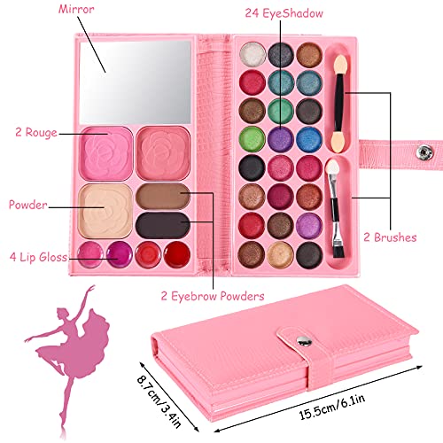 FORMIZON Juego de Maquillaje Lavable para Niños, Kit de Maquillaje para Niño, Maquillaje Infantil, Juguete de Maquillaje Cosméticos Lavable Maquillaje para Niñas en Fiesta Cumpleaños