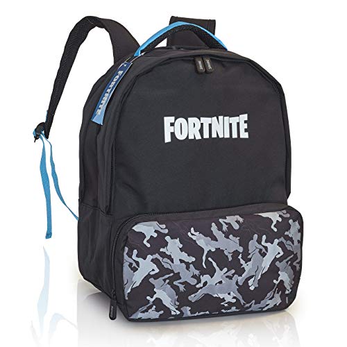 Fortnite Mochilas Escolares, Mochilas Escolares Juveniles de Gran Capacidad, Material Escolar con Merchandising Oficial (Negro/Gris)