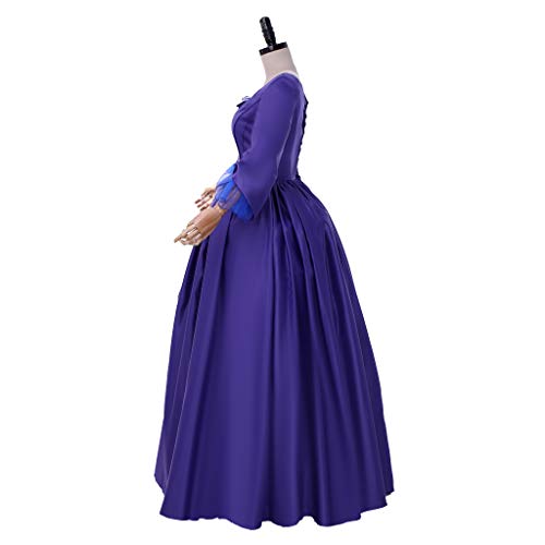 Fortunehouse Outlander - Disfraz de Claire Fraser para mujer, color azul satinado