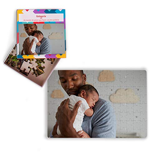 Fotoprix Puzzle Personalizado con tu Foto preferida y Texto de 60 Piezas | 5 Modelos Disponibles | Regalo Original con Foto Personalizada | Tamaño: 20x30 cms