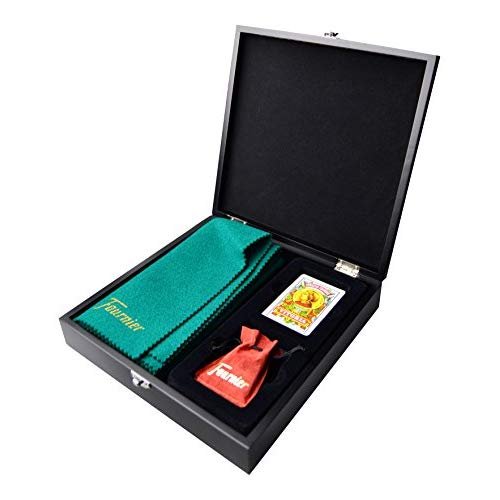 Fournier- Conjunto Completo de Mus Estuche de Juego para Regalo, Color negro (F43415)