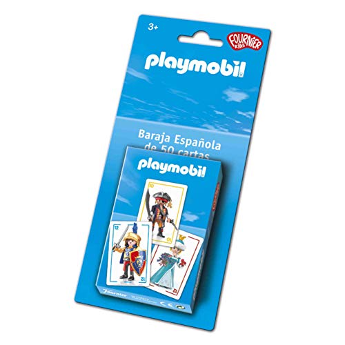 Fournier Playmobil Baraja Española Infantil, Color Azul (1044654)