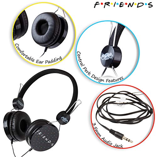 Friends Auriculares Niños, Auriculares Diadema Ajustables, Cascos Musica Niños para Tablet Ordenador Telefono, Volumen Limitado 85dB, Regalos para Niños y Niñas