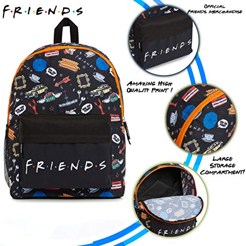 Friends Mochila Escolar Unisex, Mochilas Originales para Colegio y Universidad, Bolsa de Viaje, Friends Merchandising, Regalos Cumpleaños