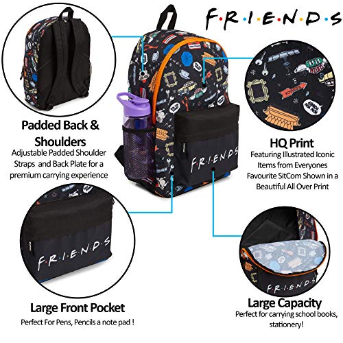 Friends Mochila Escolar Unisex, Mochilas Originales para Colegio y Universidad, Bolsa de Viaje, Friends Merchandising, Regalos Cumpleaños