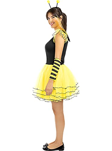 Funidelia | Disfraz de Abeja para Mujer Talla M ▶ Animales, Insectos, Bicho, Abeja - Color: Amarillo - Divertidos Disfraces y complementos para Carnaval y Halloween