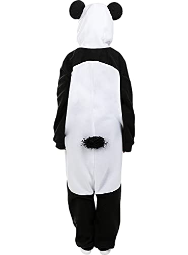 Funidelia | Disfraz de Oso Panda Onesie para niño y niña Talla 7-9 años ▶ Animales, Oso - Color: Blanco - Divertidos Disfraces y complementos para Carnaval y Halloween