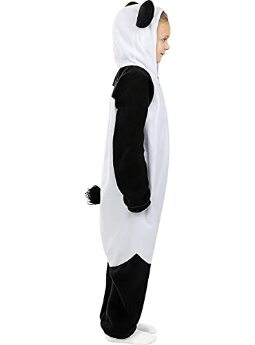 Funidelia | Disfraz de Oso Panda Onesie para niño y niña Talla 7-9 años ▶ Animales, Oso - Color: Blanco - Divertidos Disfraces y complementos para Carnaval y Halloween