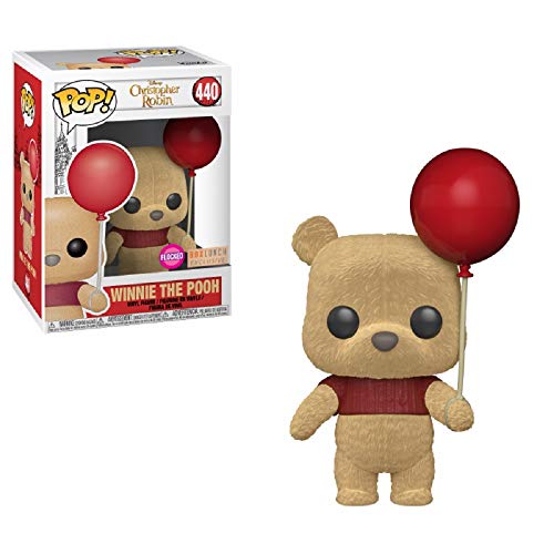 Funko - Disney Christopher Robin-Winnie The Pooh Flocked W/Balloon Figurina, Multicolor, 32425