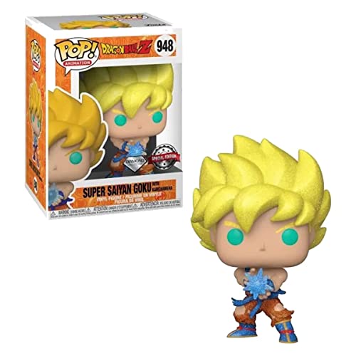 Funko Dragon Ball Z Diamond Collection Pop! Animación SS Goku (Kamehameha Wave) Figura de vinilo tema caliente Exclusivo