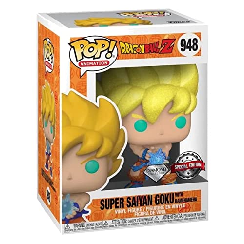 Funko Dragon Ball Z Diamond Collection Pop! Animación SS Goku (Kamehameha Wave) Figura de vinilo tema caliente Exclusivo