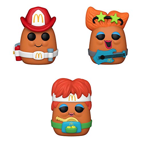 Funko Iconos del anuncio: POP! McDonald's Collectors Set - Fireman Nugget, Rockstar Nugget, Nugget de tenis