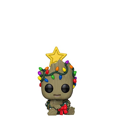 Funko - Pop! Bobble Vinyle Marvel: Holiday - Groot Figura Coleccionable, Multicolor (43333)