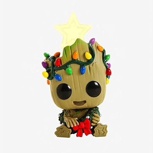 Funko - Pop! Bobble Vinyle Marvel: Holiday - Groot Figura Coleccionable, Multicolor (43333)