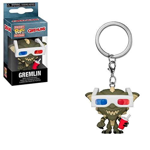 Funko- Pop Keychain Gremlins-Gremlin w/3D Glasses Horror S8 Figura coleccionable, Multicolor (49828)