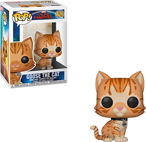 Funko - Pop! Marvel: Captain Marvel - Goose The Cat Figura Coleccionable, Naranja (36379)