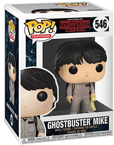 Funko Pop! Stranger Things – Figura de vinilo de personajes de Cazafantasmas Mike Wheeler Funko Pop! (incluye funda protectora de caja de protección de pop)