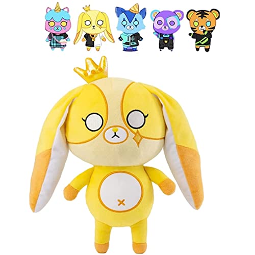 Funneh Plushie Doll,Plush Toy Bundle,Cute Funneh Plush Cat Doll,Kawaii Stuffed Stuffed Animal,Cute Cartoon Soft Plush Doll Childrens Favorite Companion Toy ( Color : Yellow , Size : 25cm/9.8in )