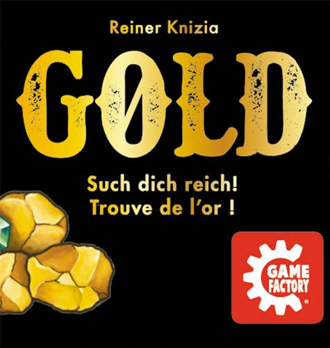 Game Factory 646252 Gold Minijuego de Cartas en práctica Caja de Metal, Ideal como Juego de Viaje o Regalo, para 2 a 5 Jugadores