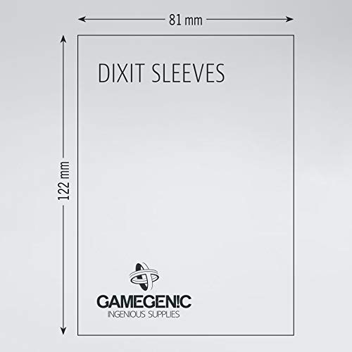 GAMEGEN!C- Matte Dixit Sleeves 81x122mm (90), Color Clear (GGS10055ML)