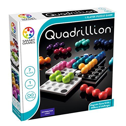 Games-SG540ES Smart Games-Quadrillion, educativo para niños, juegos de mesa infantiles, niño, smartgames, juguete puzzle para pequeños, multicolor, Miscelanea (SG540Es)