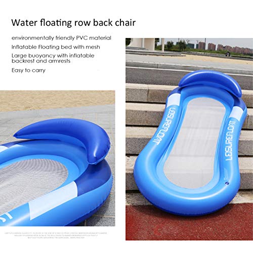 Gidenfly Hamaca hinchable para la playa, flotador multiusos, respaldo reclinable, sofá de agua, flotador para piscina