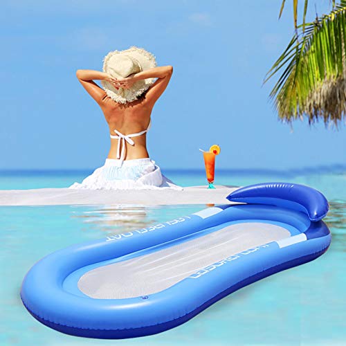 Gidenfly Hamaca hinchable para la playa, flotador multiusos, respaldo reclinable, sofá de agua, flotador para piscina