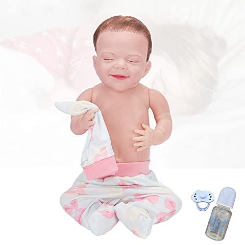 GLIANG MuñEca Reborn - 18 Pulgadas Bebe Reborn NiñA Realista Silicona, Reborn Baby Doll Recien Nacido - Juguetes para NiñOs Mayores De 3 AñOs