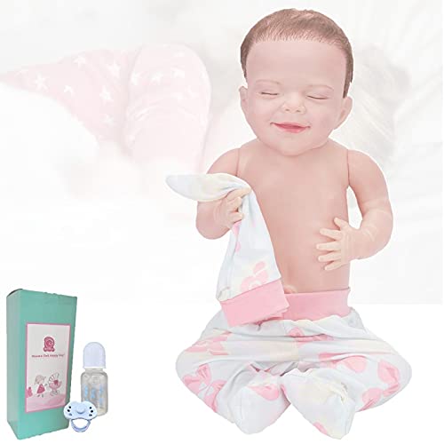 GLIANG MuñEca Reborn - 18 Pulgadas Bebe Reborn NiñA Realista Silicona, Reborn Baby Doll Recien Nacido - Juguetes para NiñOs Mayores De 3 AñOs