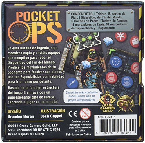 GM Games -Pocket Ops, Juego de tablero (GDM GDM119)