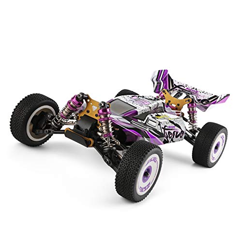 GoolRC Wltoys 124019 Coche de Carreras de Alta Velocidad 60 km / h 1/12 2,4 GHz Coche RC Off-Road Drift Car RTR 4WD con Chasis de Aleación de Aluminio Engranaje de Aleación de Zinc (3 Batería)