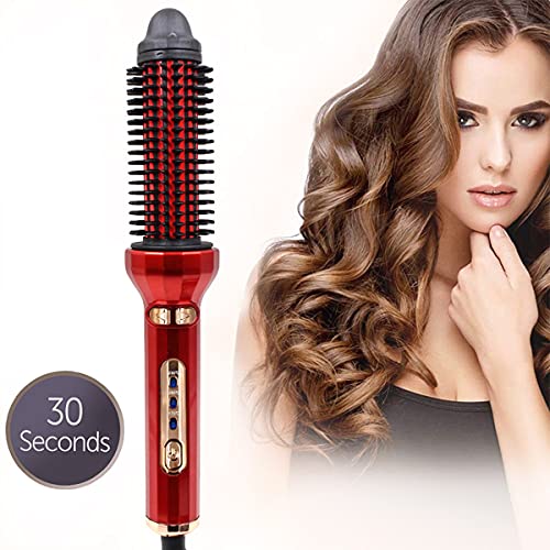 Greatangle-UK AE-504 Peine de Aire Caliente a Temperatura Constante rizador de Pelo automático secador de Pelo Profesional Peine rizador Grande Rojo