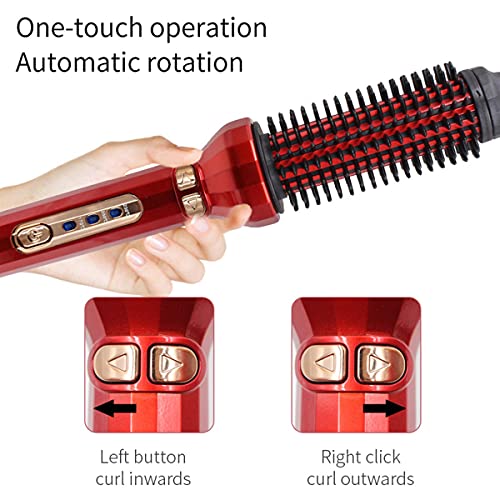 Greatangle-UK AE-504 Peine de Aire Caliente a Temperatura Constante rizador de Pelo automático secador de Pelo Profesional Peine rizador Grande Rojo