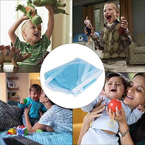 Greatangle-UK Hamaca de Almacenamiento de Juguetes para niños Accesorio para habitación de niños Hamaca Duradera Creativa Resistente al desgarro elástica Azul 150 * 100 * 100 cm