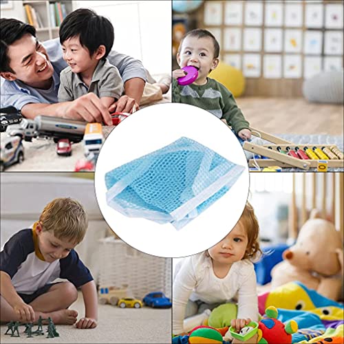 Greatangle-UK Hamaca de Almacenamiento de Juguetes para niños Accesorio para habitación de niños Hamaca Duradera Creativa Resistente al desgarro elástica Azul 150 * 100 * 100 cm