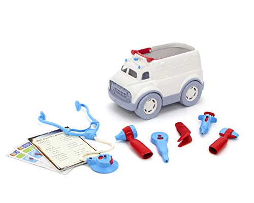 Green Toys- Ambulance & Doctor'S Kit Ambulancia Medico, Multicolor, 1 EA (AMDK-1313)