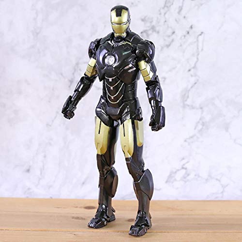 GSDGSD Iron Man 2 Mark IV MK 4 Negro Oro Ver. Figura de PVC a Escala 1: 6 Crazys Toys Modelo de Juguete 31 cm