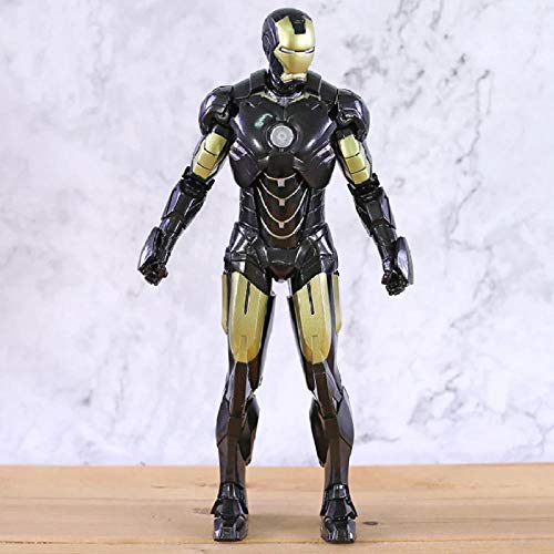 GSDGSD Iron Man 2 Mark IV MK 4 Negro Oro Ver. Figura de PVC a Escala 1: 6 Crazys Toys Modelo de Juguete 31 cm