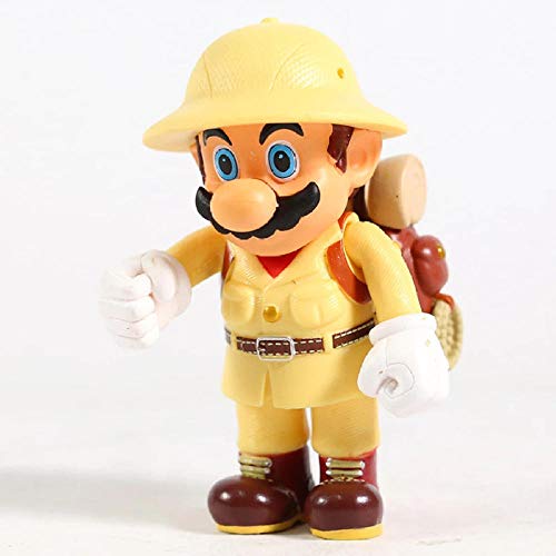 GSDGSD Traje de Super Mario Odyssey Mario Explorer Ver. Muñeca de decoración de Juguetes de Escritorio de Figura de PVC