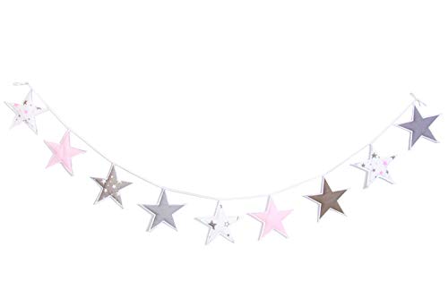 Guirnalda de estrellas en muchos diseños – Decoración para habitación infantil, 200 cm (estrella 01)