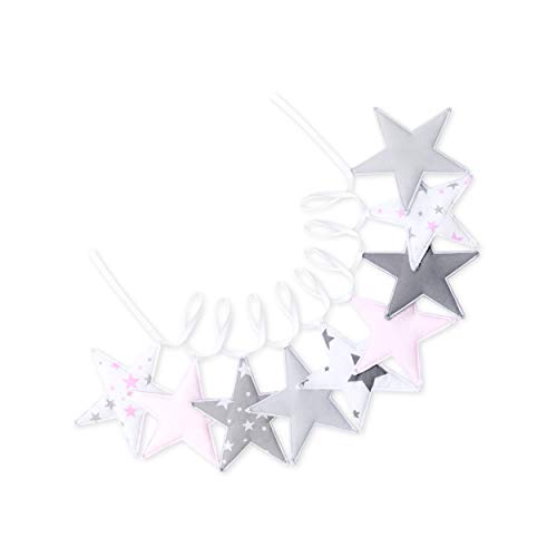 Guirnalda de estrellas en muchos diseños – Decoración para habitación infantil, 200 cm (estrella 01)