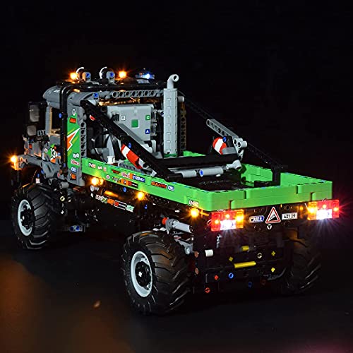 GXQRHQ Juego de iluminación LED para Lego 42129, luz de Bricolaje Compatible con camión Todoterreno Lego 4x4 Mercedes-Benz Zetros (Modelo Lego no Incluido)