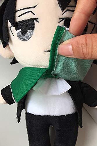 hahomin Levi/Rivaille Peluche Levi Ackerman Juguete Figura de Anime Juguete de peluche suave Regalo de cumpleaños del día de San Valentín 7.9 pulgadas (verde)