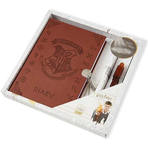 HARRY POTTER Diario Secreto Diario Secreto De Hogwarts con Candado y Llaves | Papelería Bonita para Niñas con Pluma Tinta Invisible | Regalos para Niñas o Niños