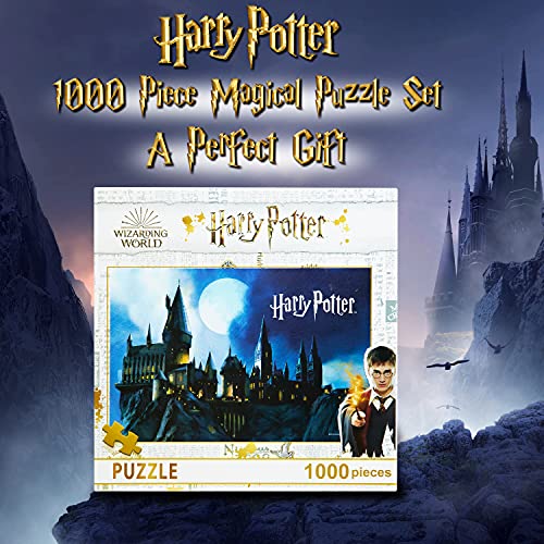 Harry Potter Puzzle 1000 Piezas y Pack de 4 Jigsaw Puzzle de 250 Piezas, Harry Potter Regalos (1000 Piezas)