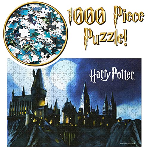 Harry Potter Puzzle 1000 Piezas y Pack de 4 Jigsaw Puzzle de 250 Piezas, Harry Potter Regalos (1000 Piezas)