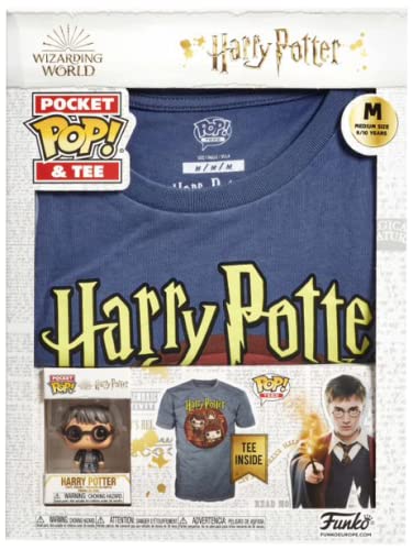 HARRY POTTER Trio - Pop! & tee Hombre ¡Funko Pop! Standard 134/140, 100% algodón,