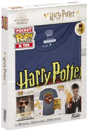 HARRY POTTER Trio - Pop! & tee Hombre ¡Funko Pop! Standard 134/140, 100% algodón,