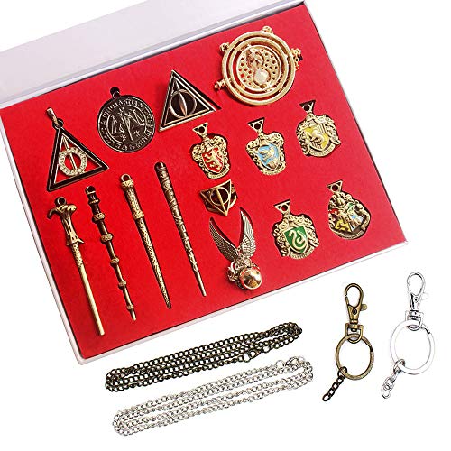 HCSUI 15 unidades de collar varitas mágicas para regalo, anillos para decorar Cosplay con caja de regalo